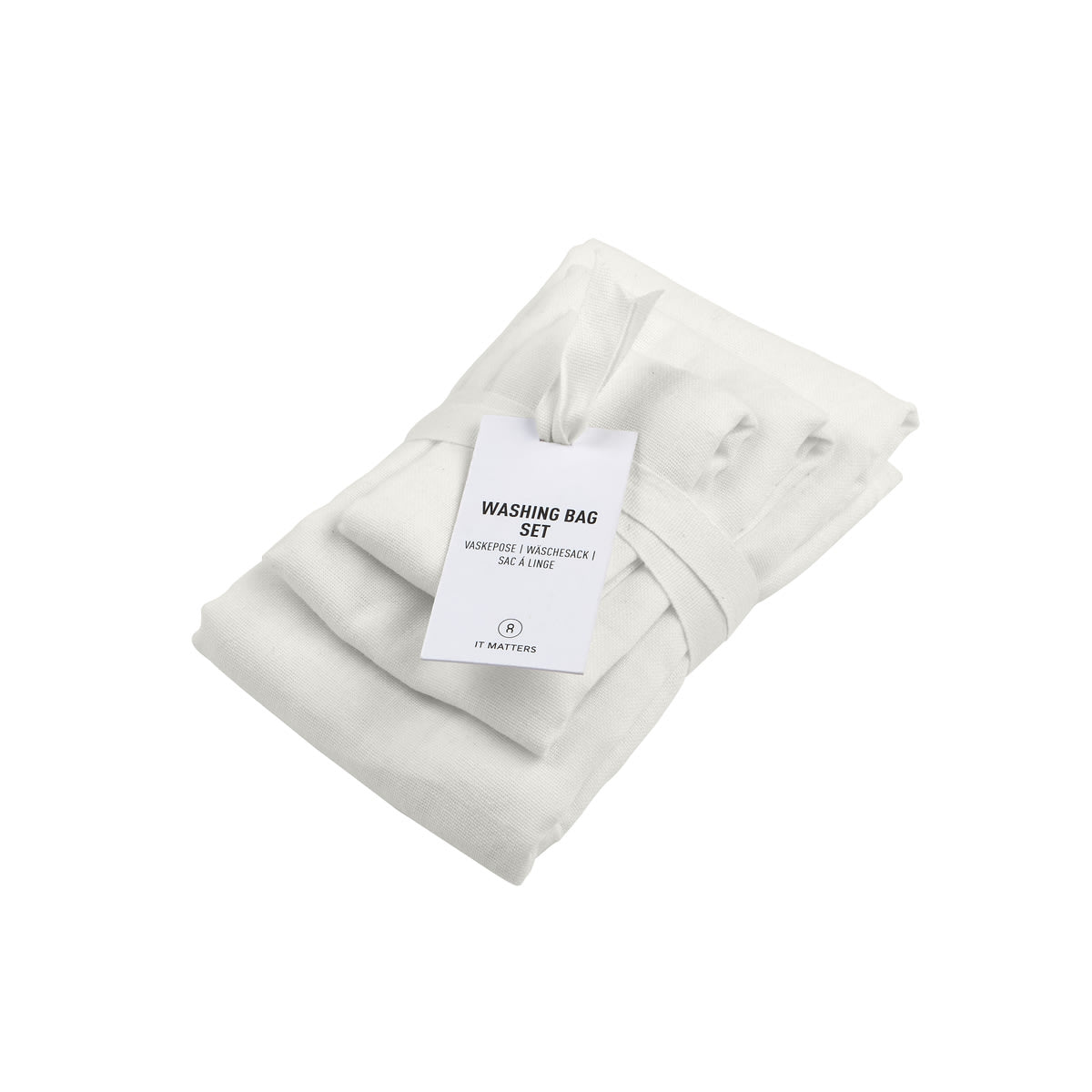 Stoff-Wäschesack-Set (3 St.)