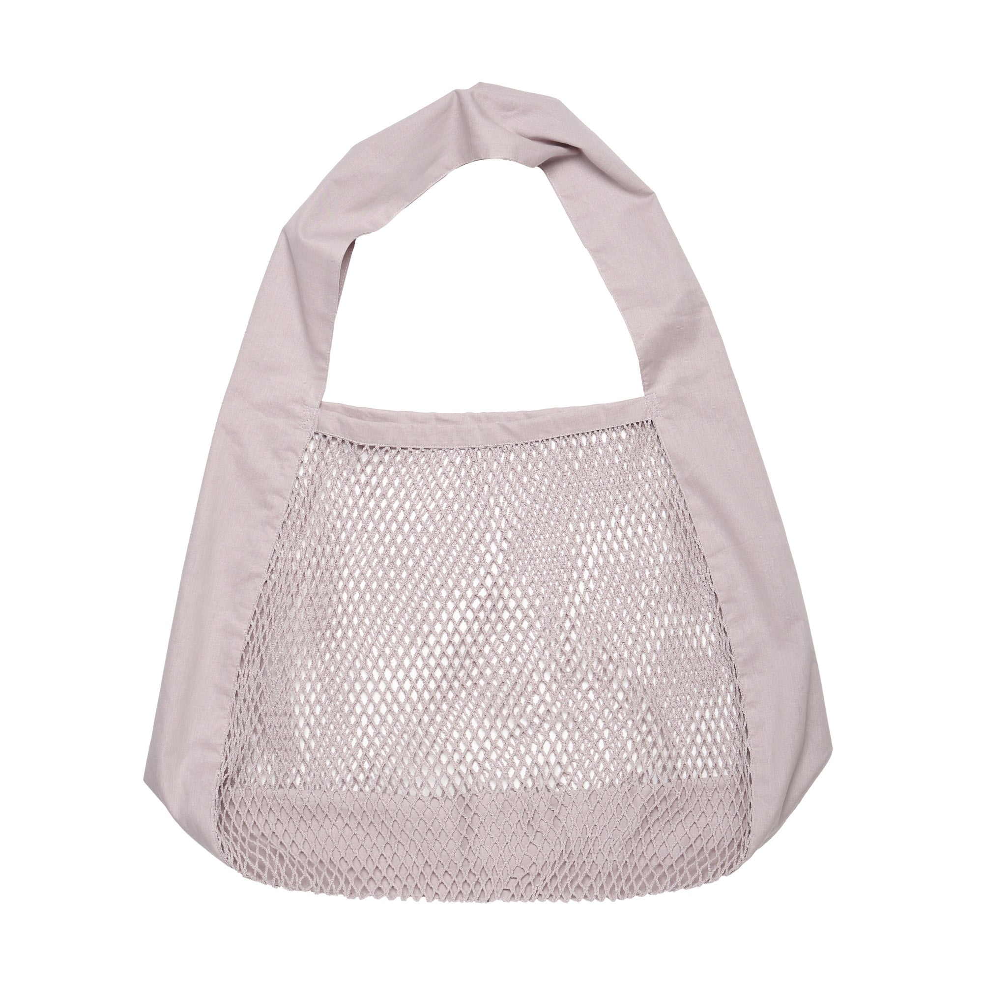 The Organic Company Net shoulder bag Net Fabric (10's x 10's) 340 Dusty lavender
