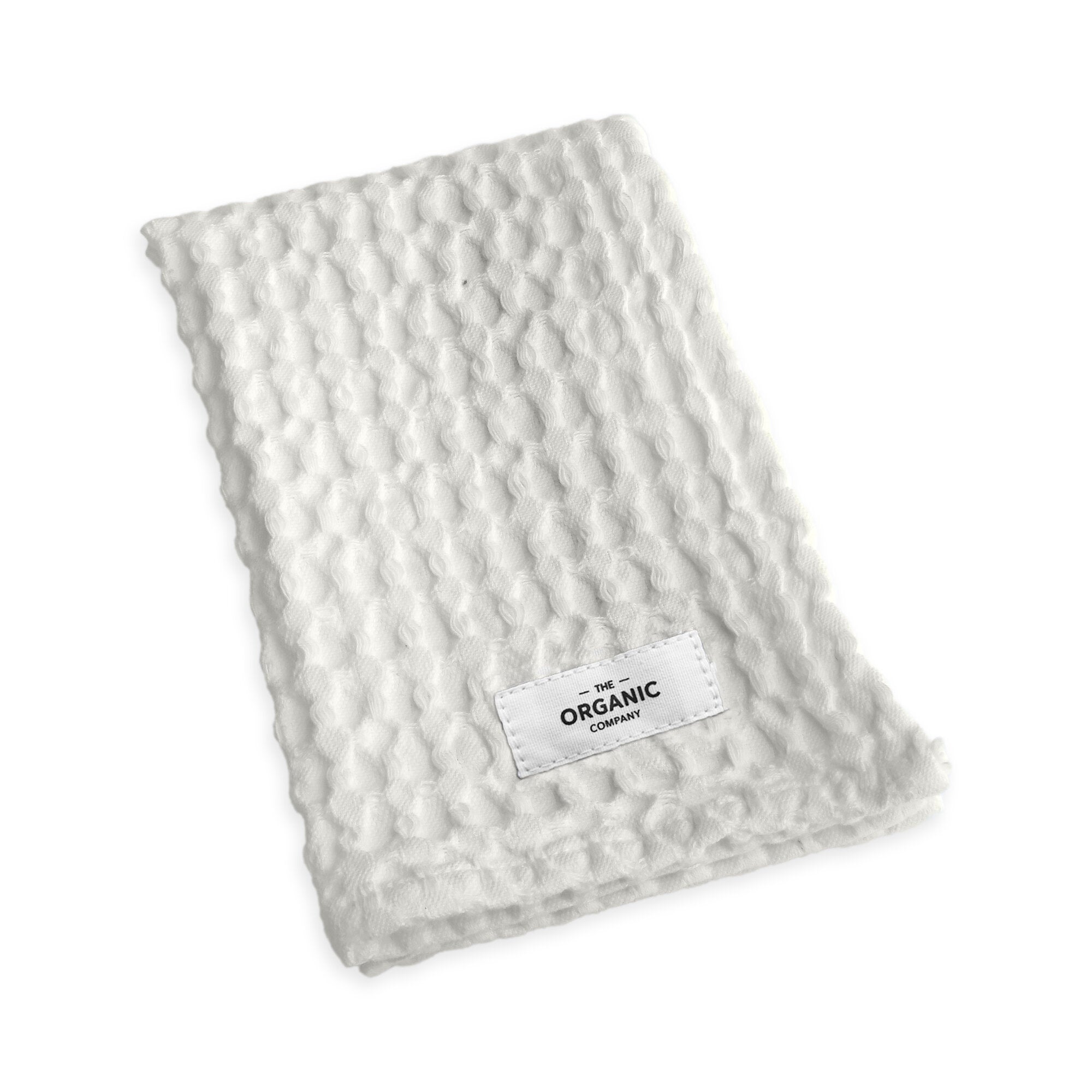 The Organic Company Big Waffle Kitchen and Wash Cloth Big Waffle 200 Natural white