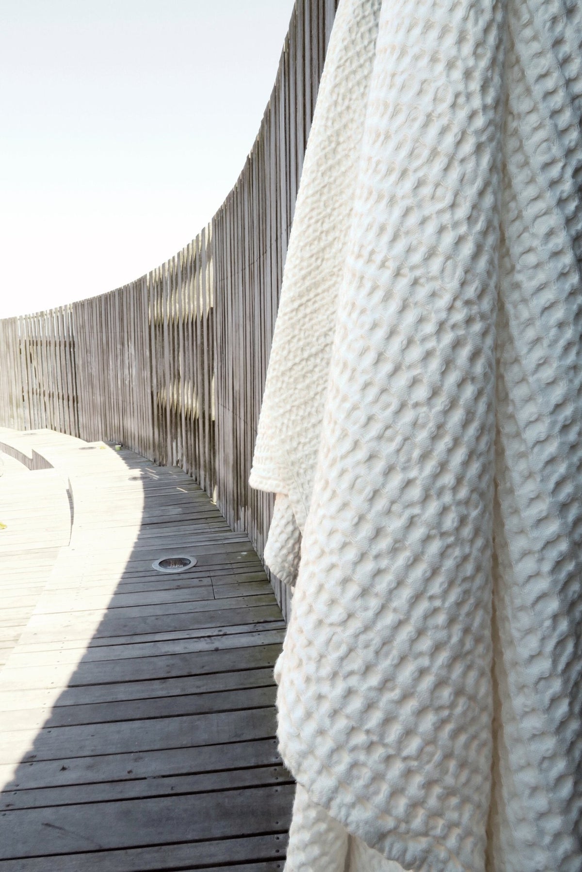 The Organic Company Big Waffle Towel and Blanket - 150 x 100 cm Big Waffle 110 Dark grey